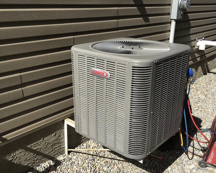 Professional AC installation in Calgary residence